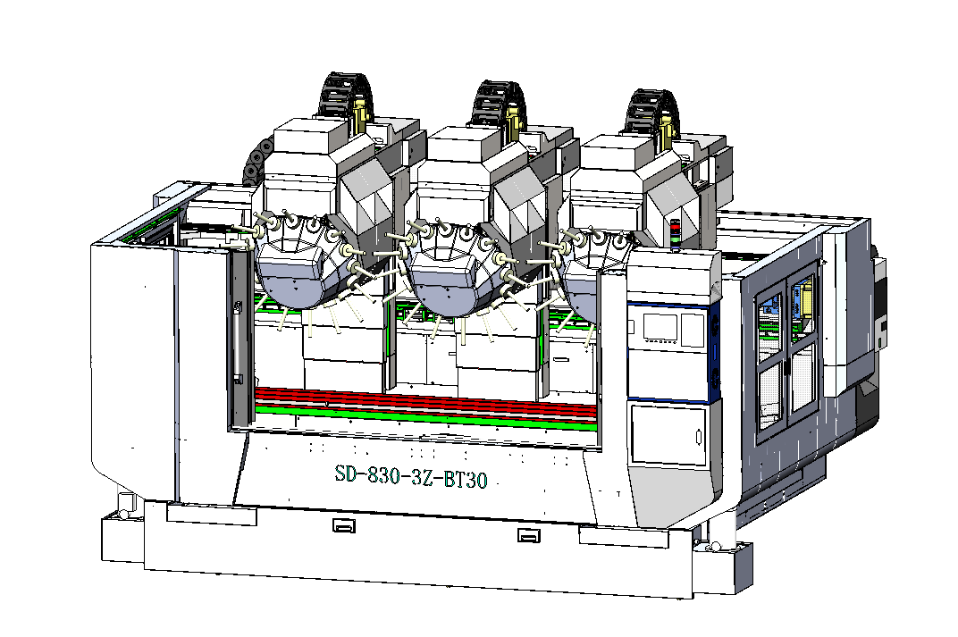 三頭型材加工中心SD3000-3Z-BT30技術(shù)規(guī)格書