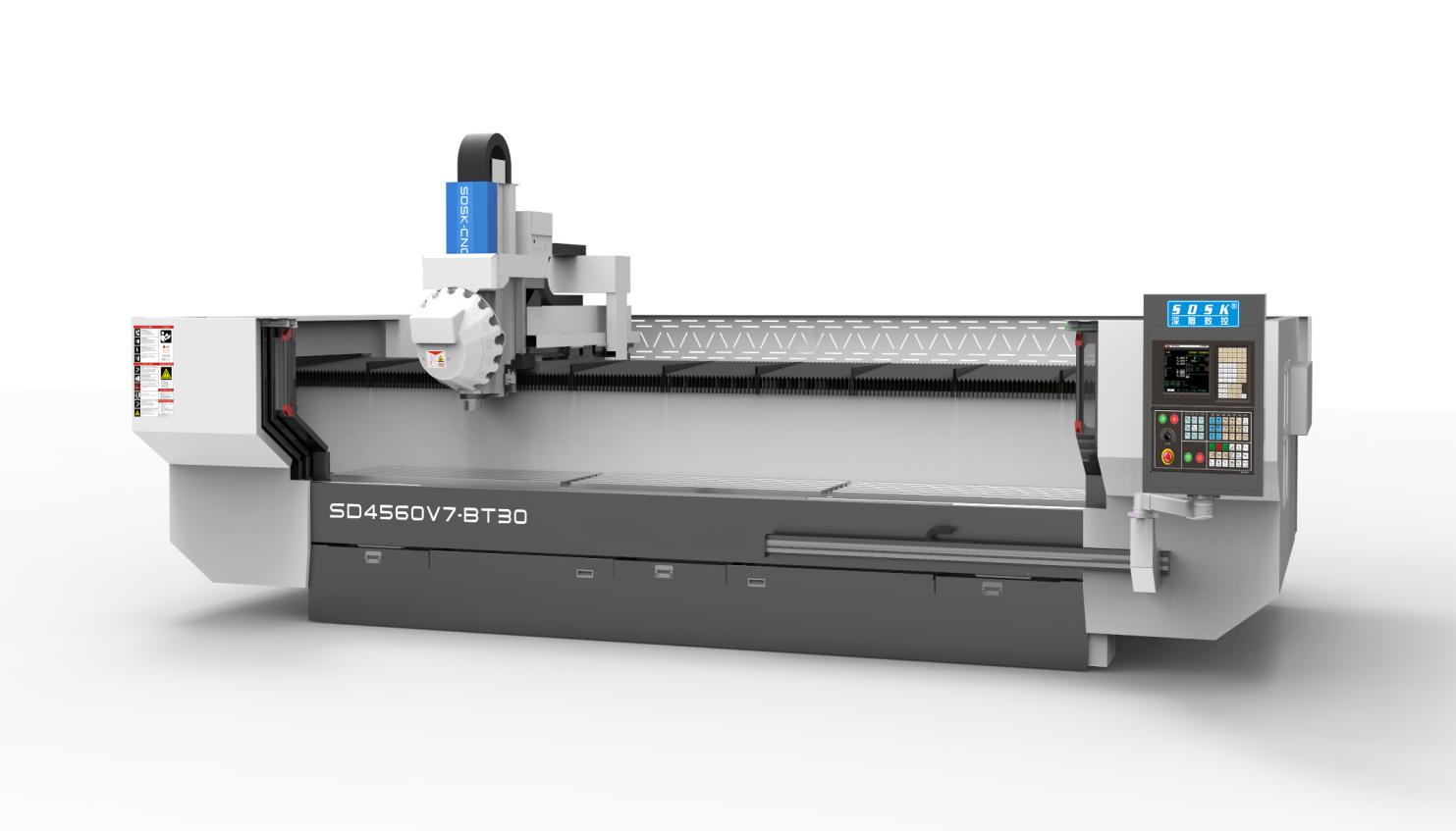 The operating principle of aluminum profile machining center